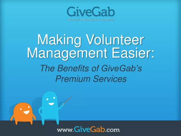 making volunteer management easier