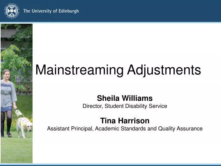 mainstreaming adjustments