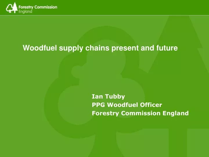 woodfuel supply chains present and future