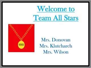 Welcome to Team All Stars