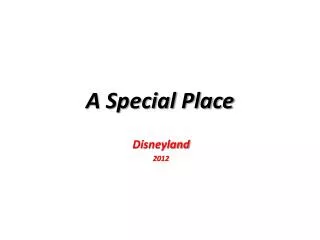 A Special Place