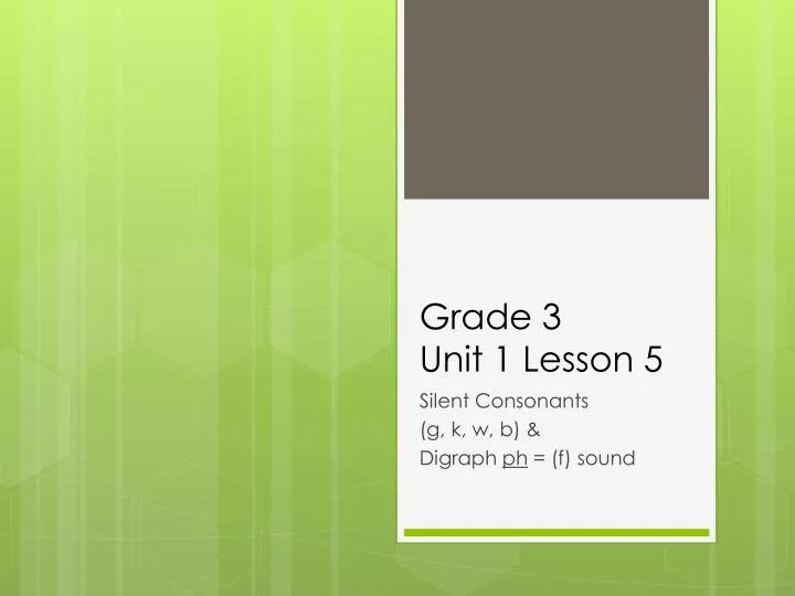 grade 3 unit 1 lesson 5