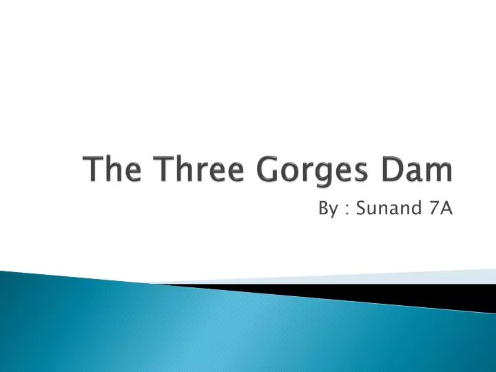 the three gorges dam