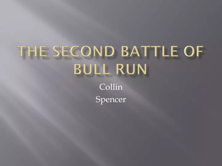 the second battle of bull run