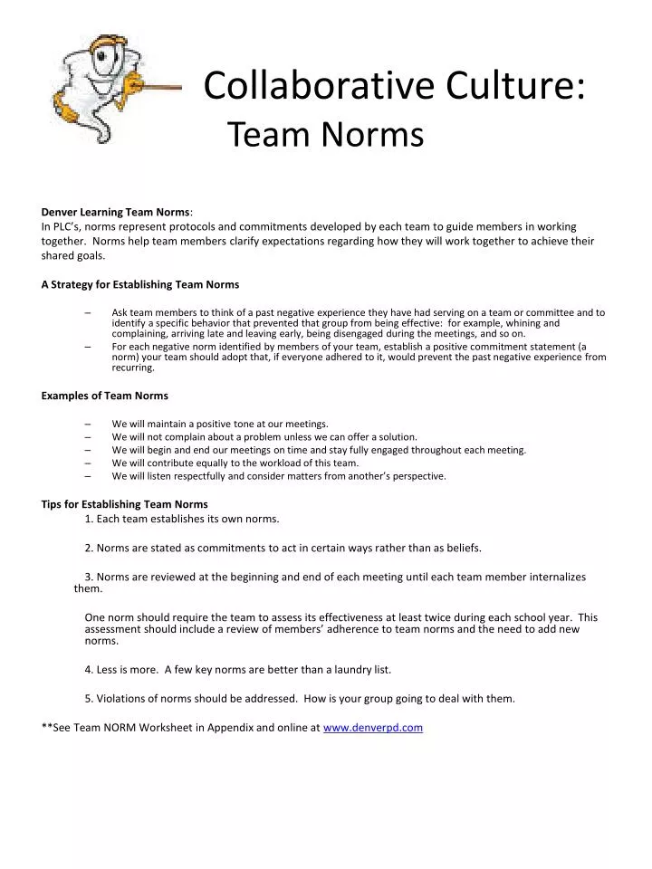 collaborative culture team norms