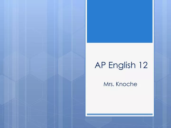 ap english 12