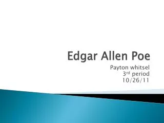 Edgar Allen Poe