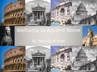 welcome to ancient rome