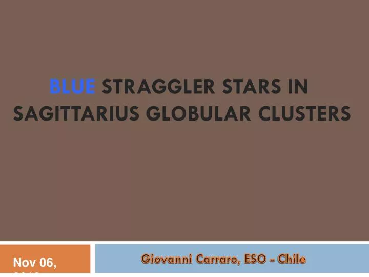 blue straggler stars in sagittarius globular clusters
