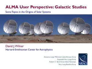 ALMA User Perspective: Galactic Studies