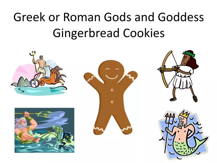 greek or roman gods and goddess gingerbread cookies