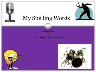 my spelling words