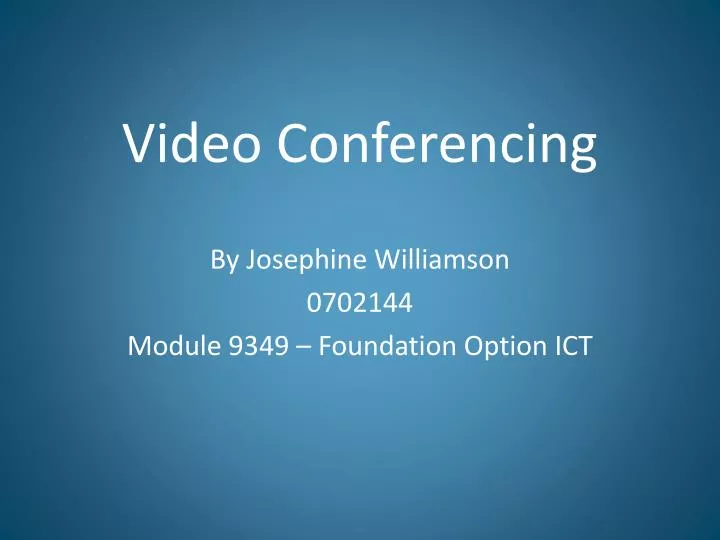 video conferencing