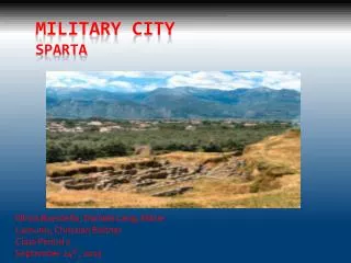 Military city Sparta