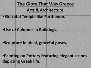 The Glory That Was Greece