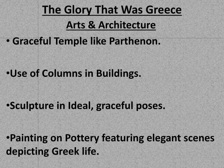 the glory that was greece