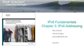 IPv6 Fundamentals Chapter 3 : IPv6 Addressing