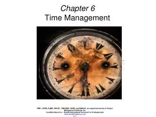 Chapter 6 Time Management