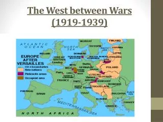 The West between Wars (1919-1939)