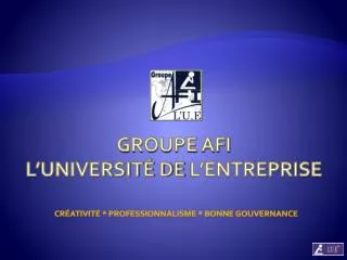 groupe afi l universit de l entreprise