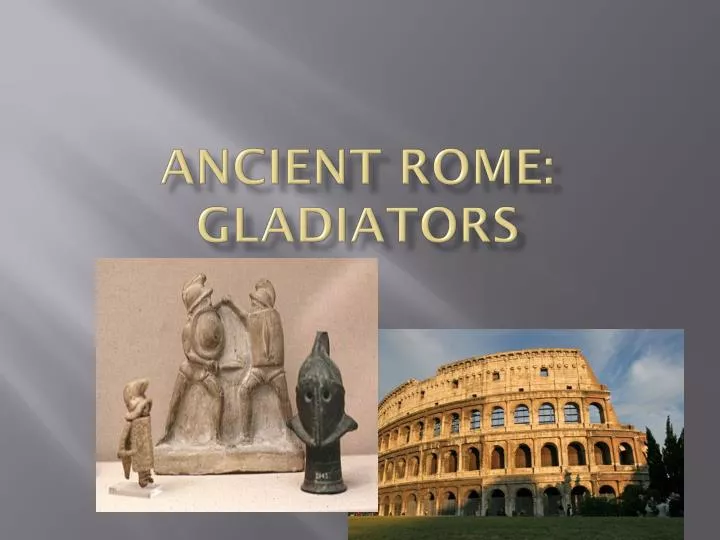 ancient rome gladiators