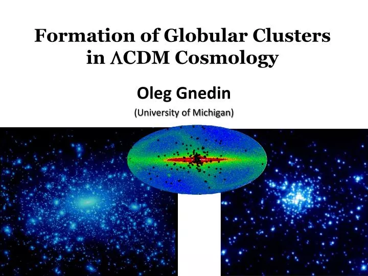 formation of globular clusters in cdm cosmology