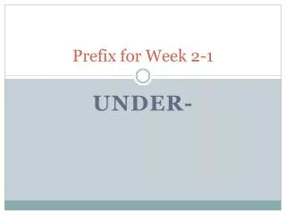 Prefix for Week 2-1