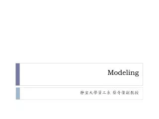 modeling