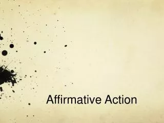affirmative action