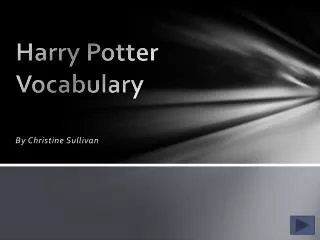 Harry Potter Vocabulary