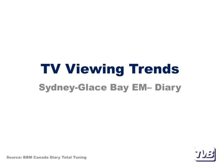 tv viewing trends