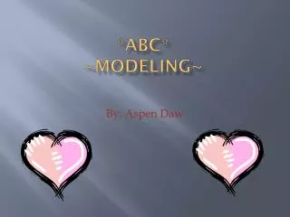 *ABC* ~MODELING~