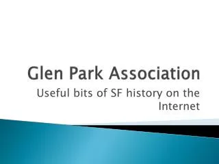 Glen Park Association