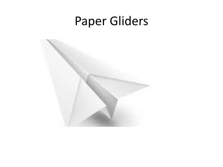 paper gliders