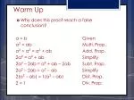 Warm Up - slide 1