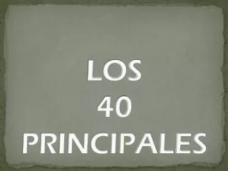 los 40 principales