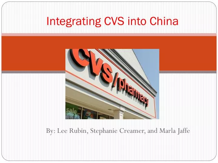 integrating cvs into china