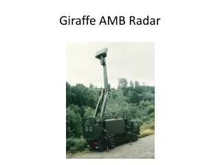 Giraffe AMB Radar