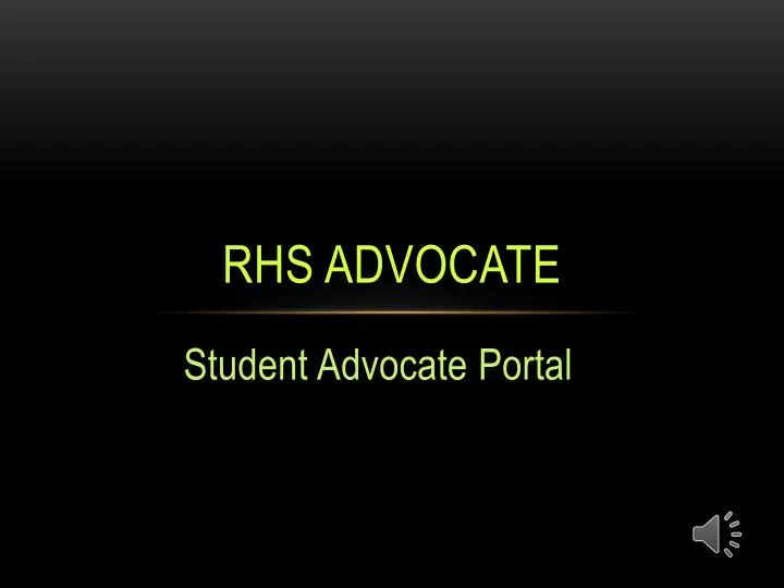 rhs advocate