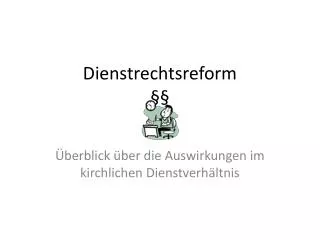 dienstrechtsreform