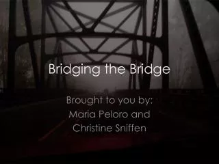 Bridging the Bridge