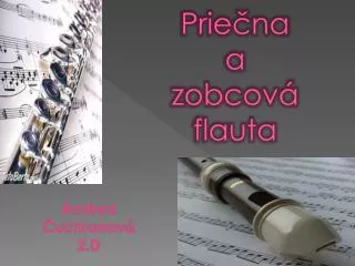 prie na a zobcov flauta