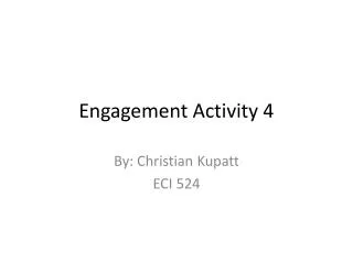 Engagement Activity 4