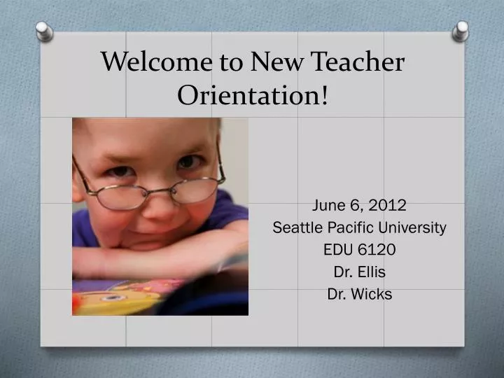 welcome to new teacher orientation