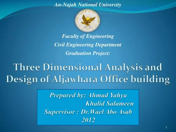 three dimensional analysis and design of aljawhara office building