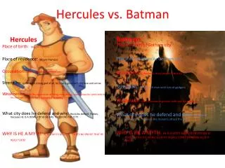 hercules vs batman