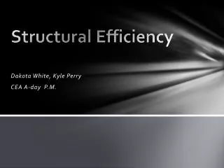 Structural Efficiency