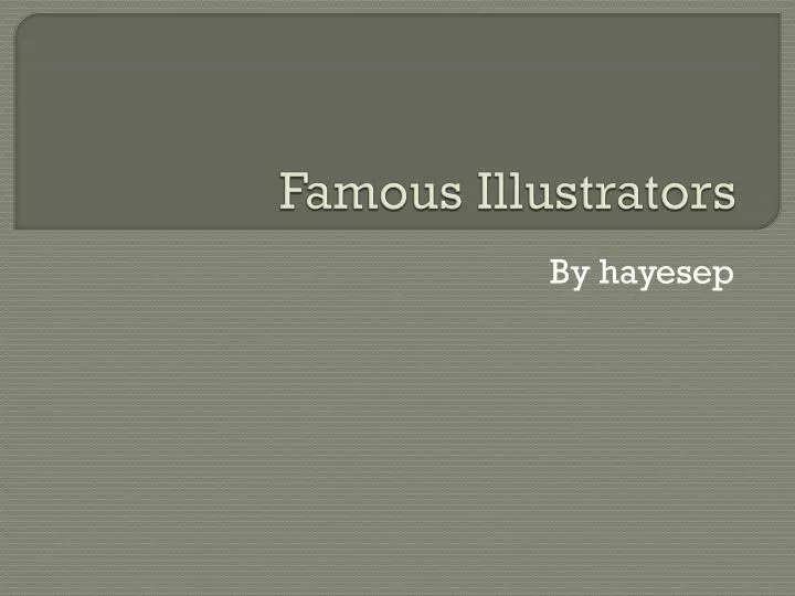 famous illustrators