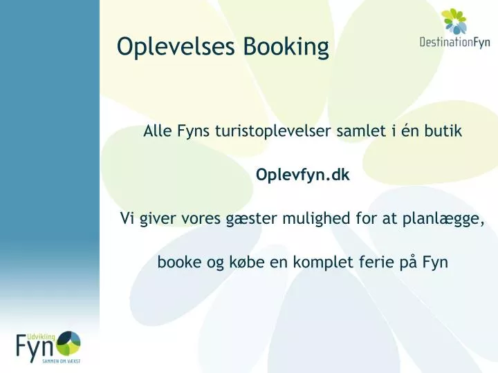 oplevelses booking