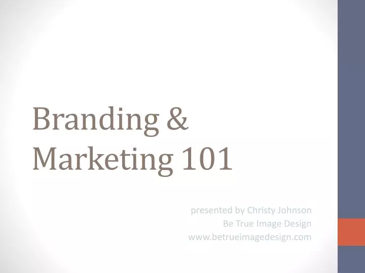 branding marketing 101
